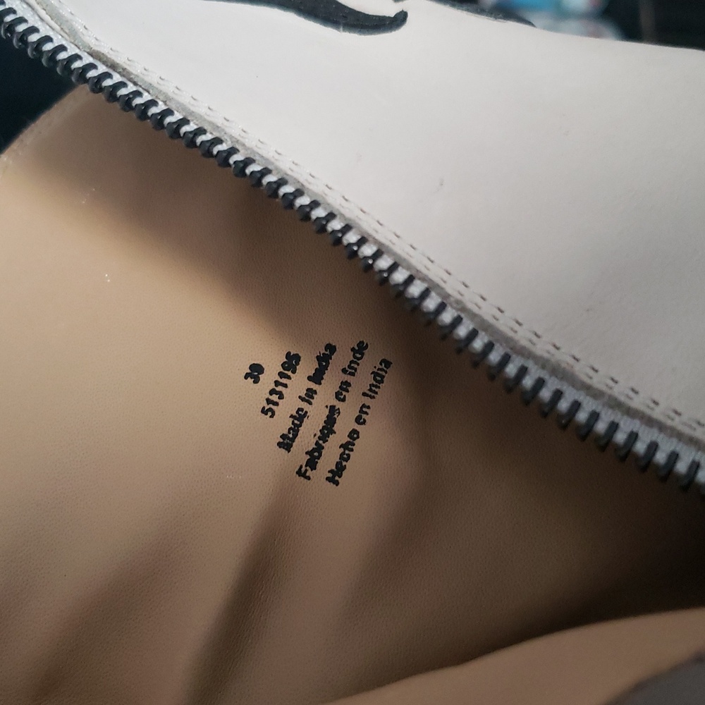 FREE PEOPLE "New Frontier" Black and White Leather Women's Boots 8.5 - Picture 4 of 6